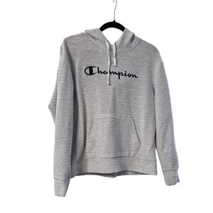 Champion Heather Gray Pullover Hoodie Womans Size L